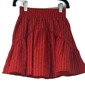 NWOT Coco Blanc Red Bubble Skirt Girl Size 6